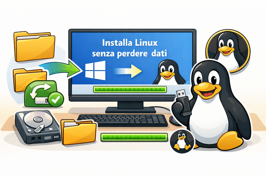 Come installare Linux su un PC con Windows 10 senza perdere i dati