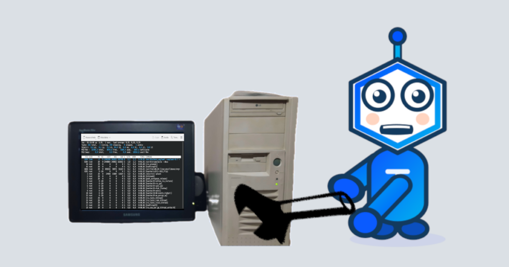 Immagine header semi-cartoon/semi-tecnico con indicazioni di performance e miglioramenti software gratuiti.